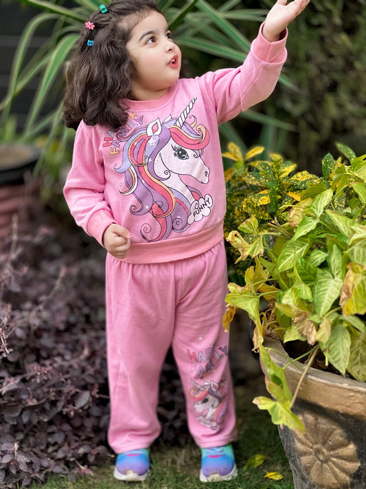 Happy Family Printed Fleece Winter Suit For Kids